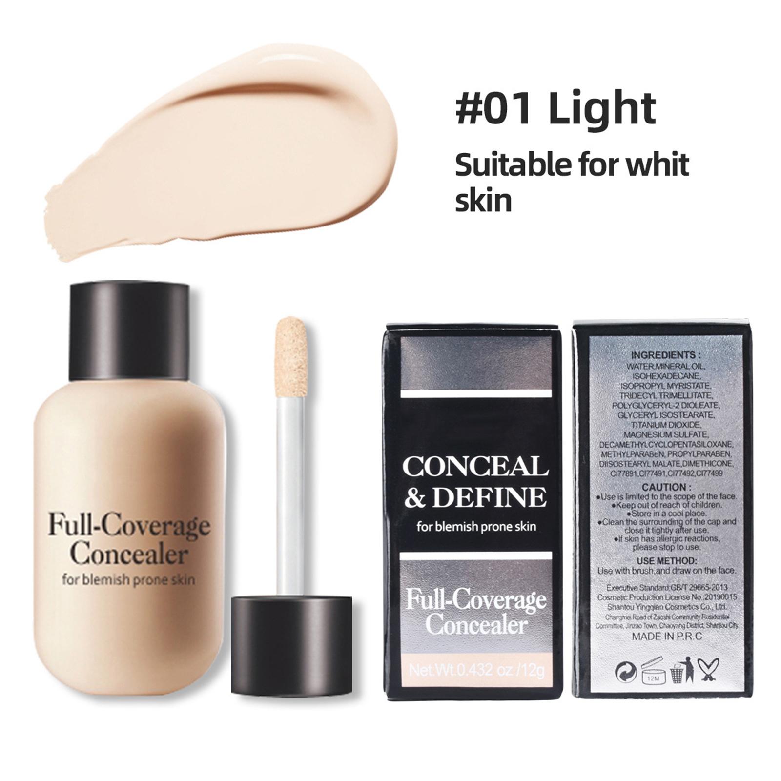 Full-coverage Liquid Concealer, 1Pc – Lightweight Formula for Acne & Dark Circles, Daily Wear One Size