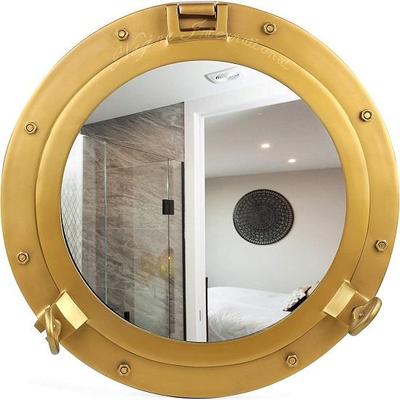 Finish Ships Porthole Frame Mirror | Nautical Themed Ocean Decor Gifts Ideas