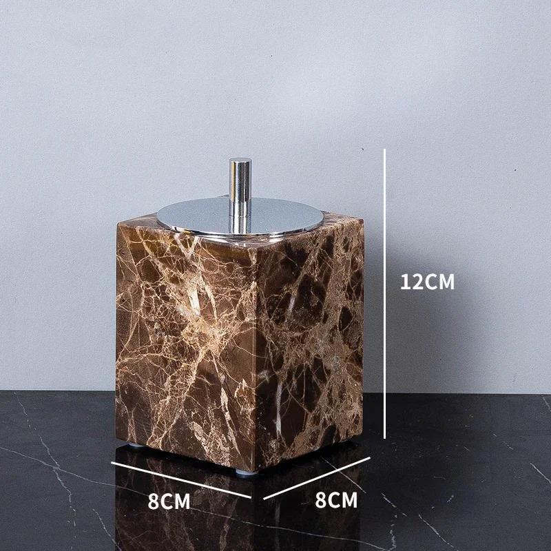 

Набір для ванної кімнати Emperador Dark Natural Marble Коричневий розкішний тримач для зубної щітки Мильниця Дозатор мила Аксесуари для ванної кімнати