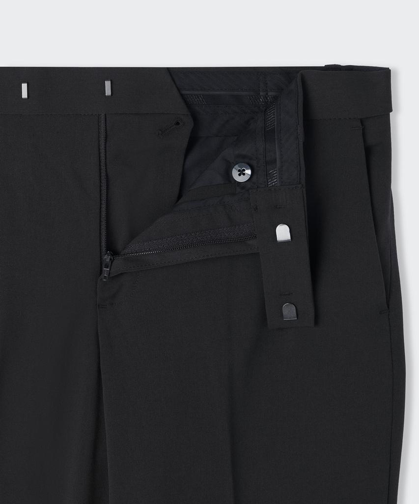 MUSINSA STANDARD Semi-Wide Hidden Banding Slacks [Dark Gray]