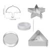 6Pcs Set 2021 TV Stainless Steel Buckle Candy Biscuit Cutters Mold for Cake Chocolate DIY Baking Tools