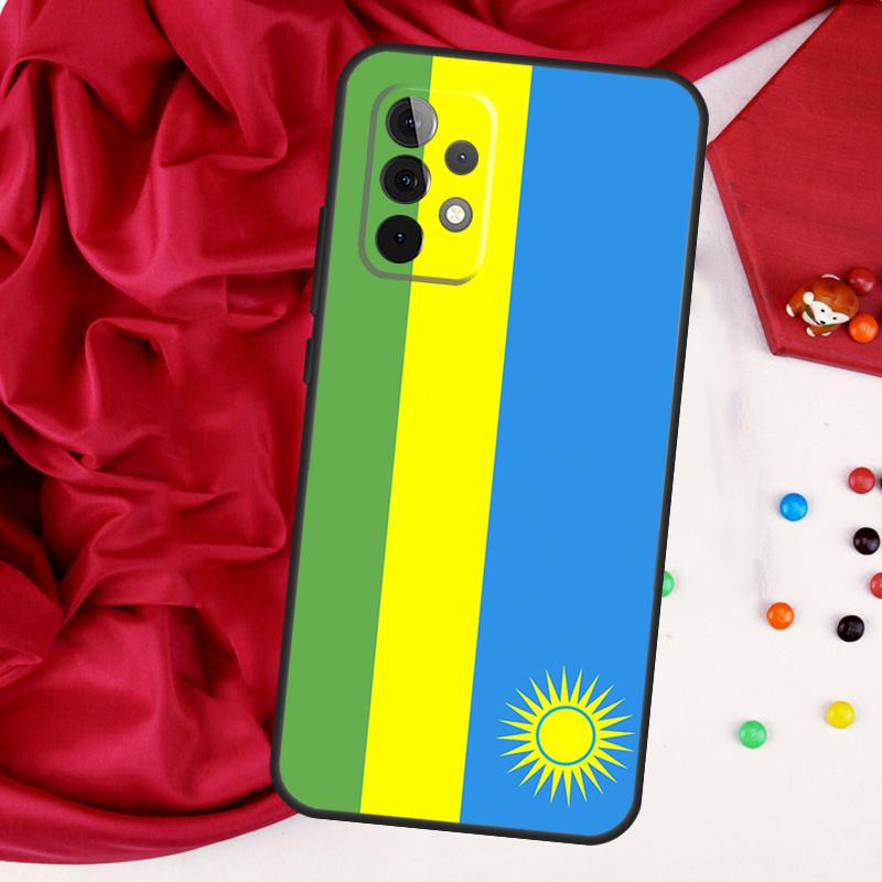 Rwanda Flag Coat Of Arms For Samsung Galaxy A26 A05 A06 A16 A54 A34 A14 A22 A32 A52 A55 A35 A15 A53 A13 A56 A36 Case