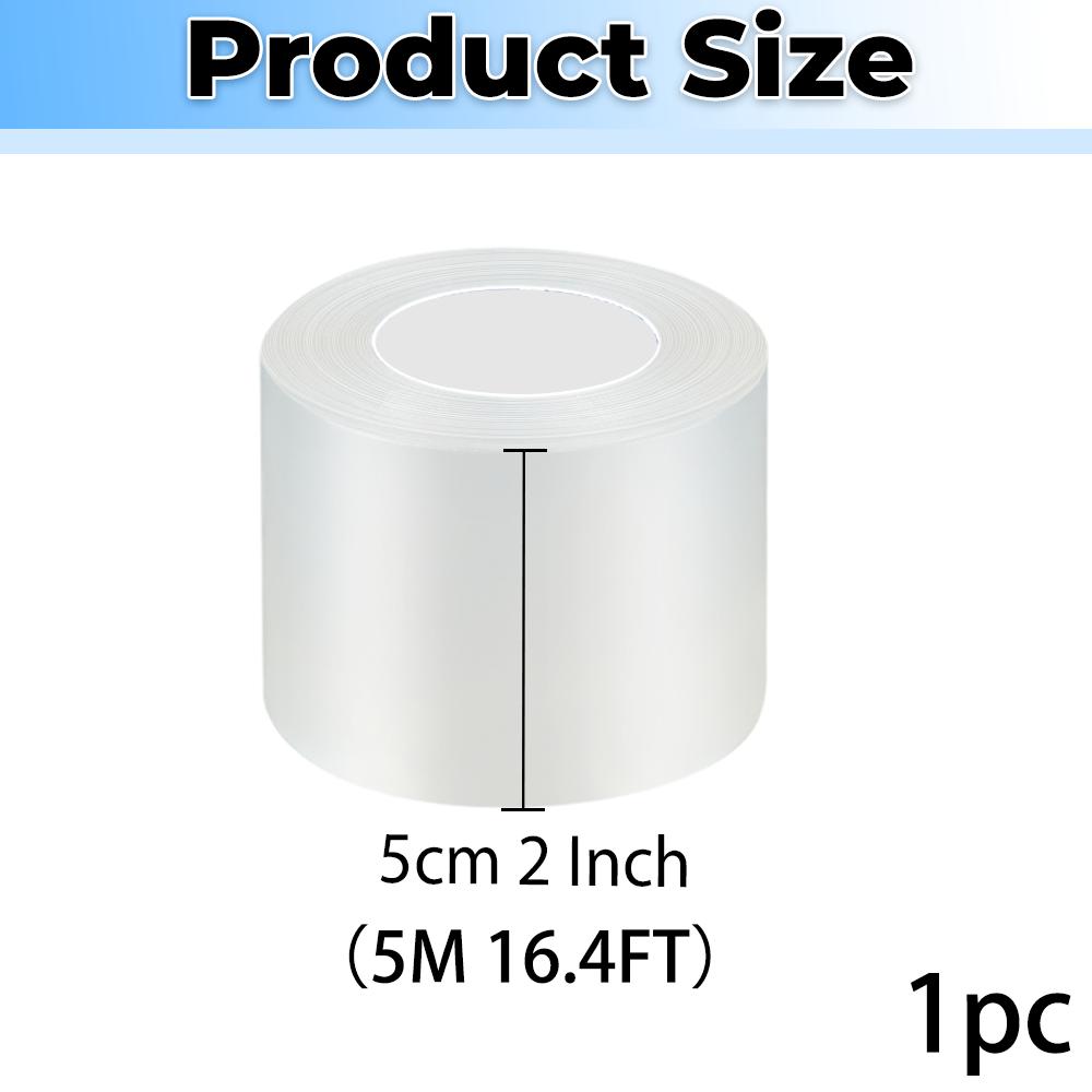 Kitchen Waterproof Mildew Strong Bathroom Toilet Crevice Strip Transparent Adhesive Tape Pool Water Seal