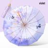 16-Rib Sun & Rain Dual-Use Umbrella: Windproof, Rainproof, UV-Resistant, Compact Design