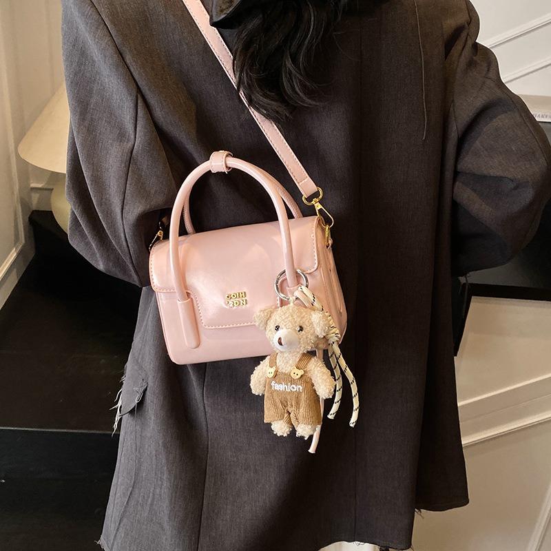 Hand carry simple high-end small square bag spring and summer new fashion shoulder bag trend casual messenger bag