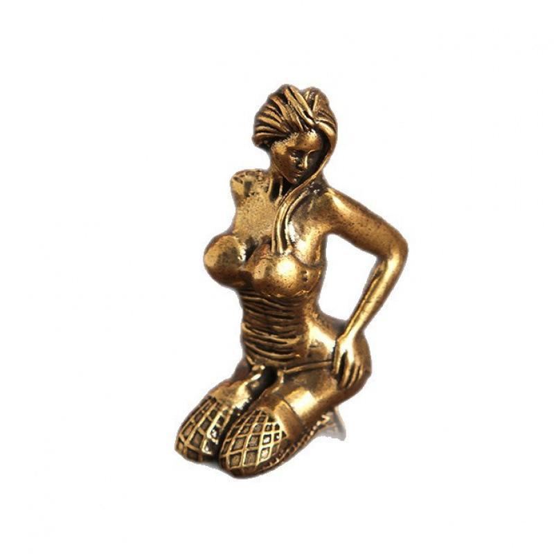 Brass Modern Beauty Statue Ornaments Desktop Office Bedroom Desktop Handicrafts Beauty Art Simulation Model Ornament Collection