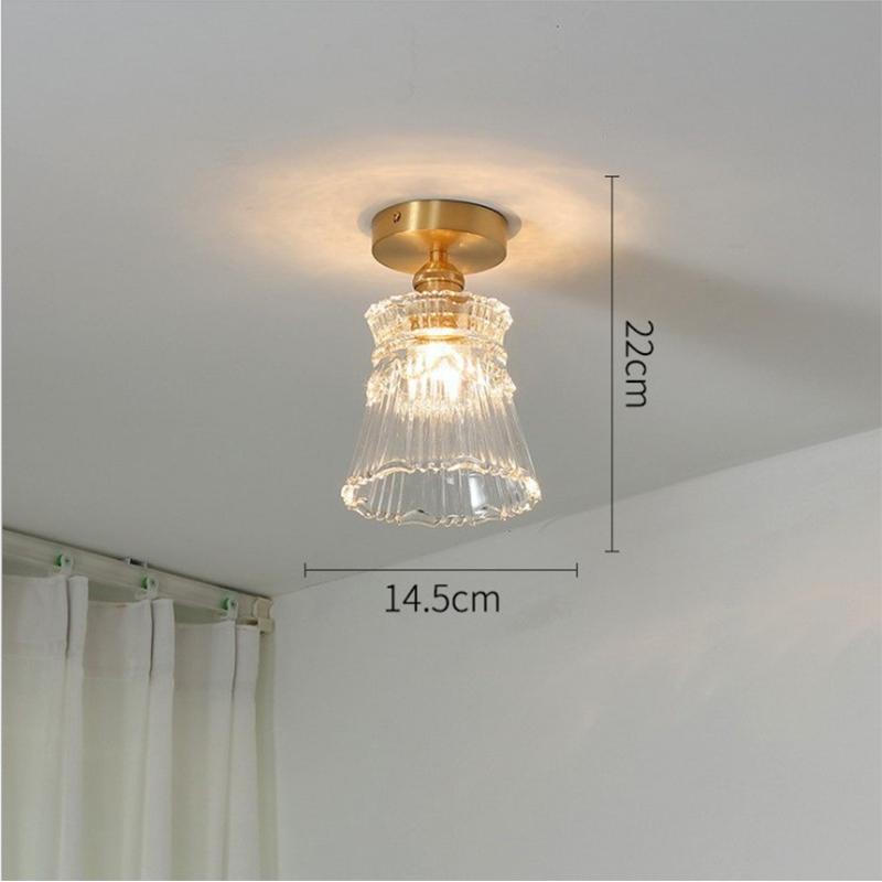 

Ceiling Luminaire LED Pendant Lamp Home Decor Living Room Bedroom Kitchen Copper Glass Hanging Light Fixtures Chandelier Ceiling