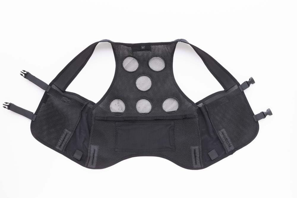 Aitos Kühl- und Heizweste, Peltier-Weste, 6er-Pack, Hitzschlagprävention, Kühlung, AZ-8155-010-F, Schwarz, Einheitsgröße