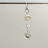 Stylish Shells And Pearls Pendant Keychain Ocean Pentagram Phone Strap Charm Cute Beaded Cell Phone Strap Bag Keychain