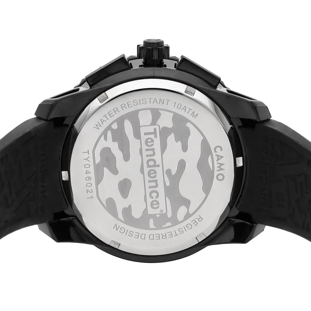 Freizeituhr Gulliver Rund Camo Schwarz [Tendence] TY046021-BK Herren [Artikel]