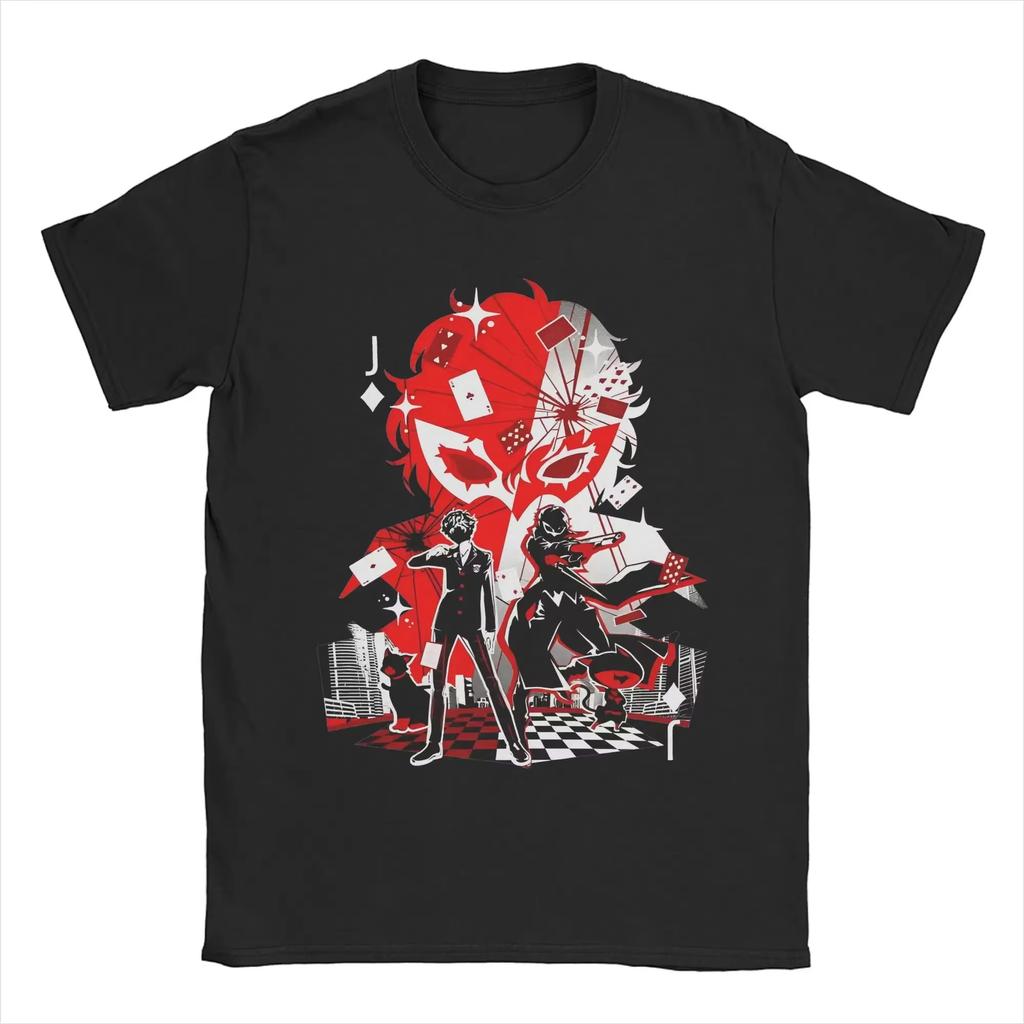 Classic Anime Character Printed T-shirts Summer Pure Cotton Men's and Women's T-shirts Short Sleeves Autumn and Winter Innerwear