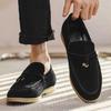Fashion Men's Casual Shoes Genuine Suede Leather Men Classic Tassels Loafers Moccasins Mens Outdoor Driving Flats Luxury Shoe