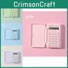 Portable 8 Mini Digit Flip Calculator Office Finance Student Use Easy Carry Gift