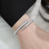 Temperament Bracelet Light Luxury Exquisite Light Luxury High-end Girl Bracelet Zircon Snake Bone Women
