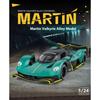 1/24 Martin Valkyrie Model Toy Cars Alloy Diecast Sound Light Doors Opened Pull Back Shock Absorption Toy Vehicles Kids Gifts