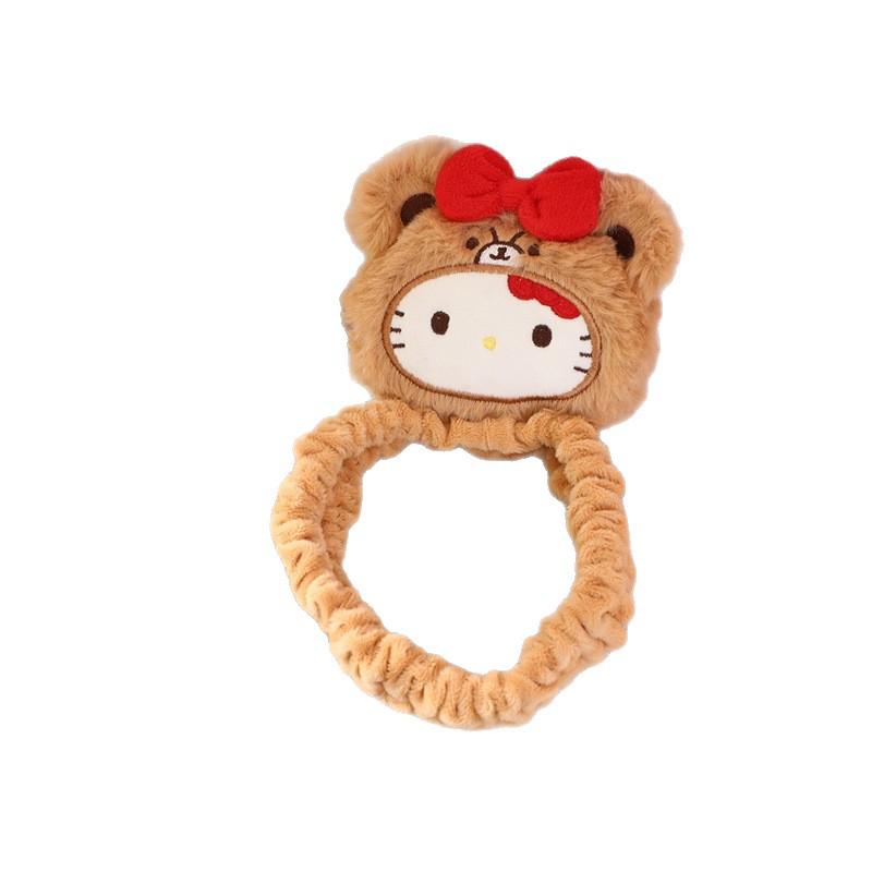 Creative Cartoon Cat Rearview Mirror Cover - Cute Plush Car Decoration for Girls