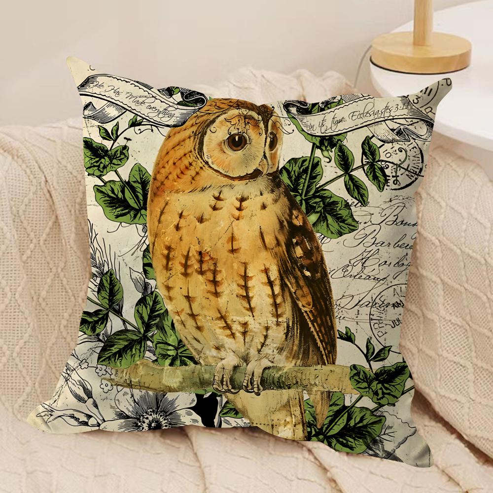 Retro Animal Christmas Cushion Cover Silky Short Plush Invisible Zipper Dustproof Sofa Pillow Case For Home Decor