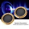 2Pcs Black Gold Silver Speaker Protective Grill Decorative Speaker Mesh Circle  Audio DIY Decoration