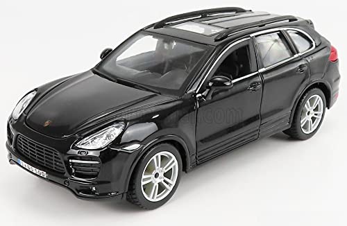 Bburago Porsche Cayenne Diecast Model Car 1/24 Scale CAYENNE Turbo 2010 (Black) [Parallel Import]