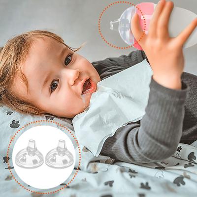 Tétines à paille pour biberons et biberons en silicone de qualité alimentaire