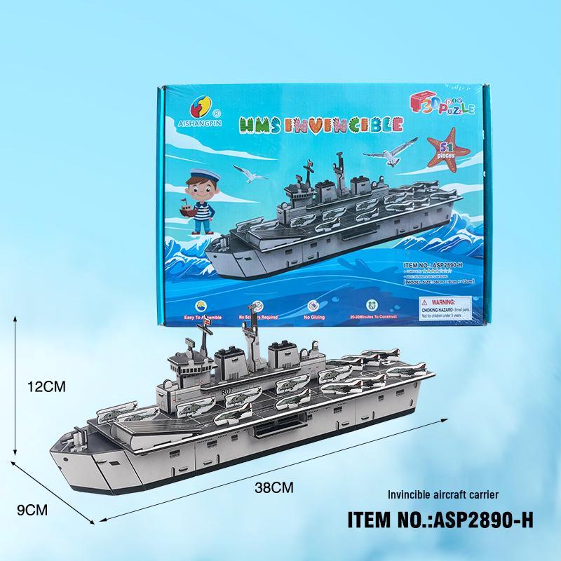 Children s 3D Polar Expedition Puzzle: Handmade Educational Paper Ship Model for Boys and Girls