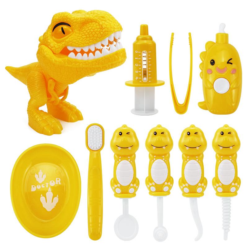 Cartoon Simulation Dinosaur Set, Children'S Role-Playing Toy Play Doctor Toy Set