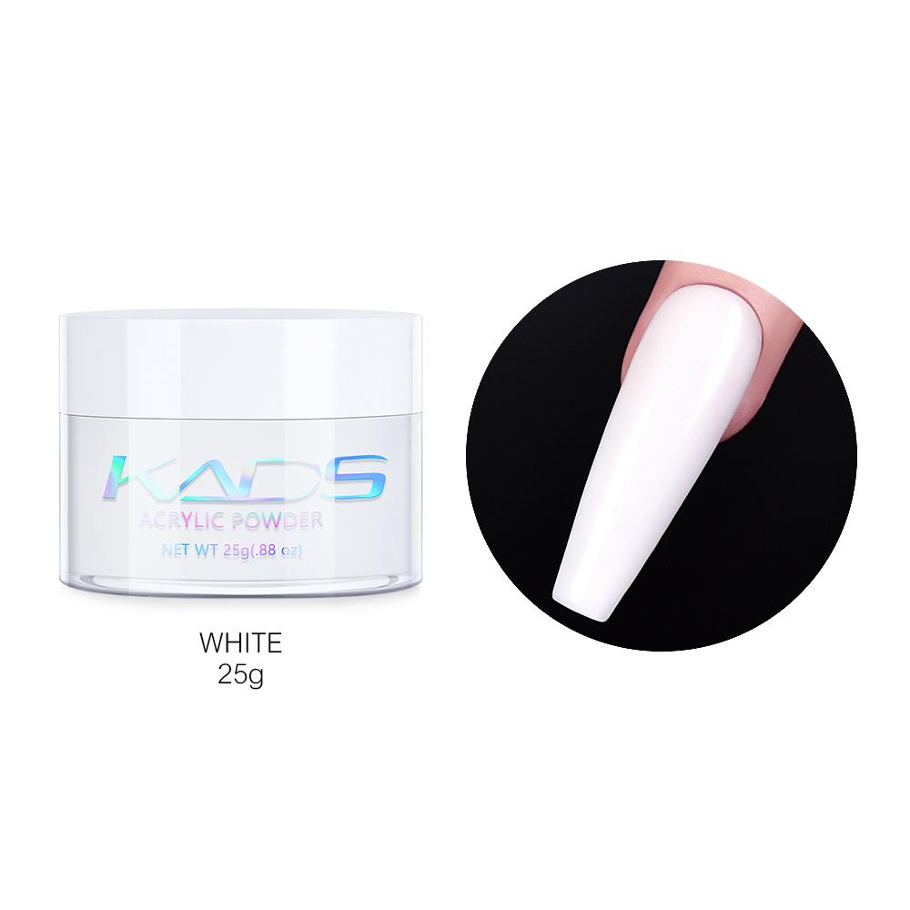 kads 25g/120g Pink Clear White Translucent Nail Art Acrylic Powder Carving Extension French Nail Crystal Polymer Powder