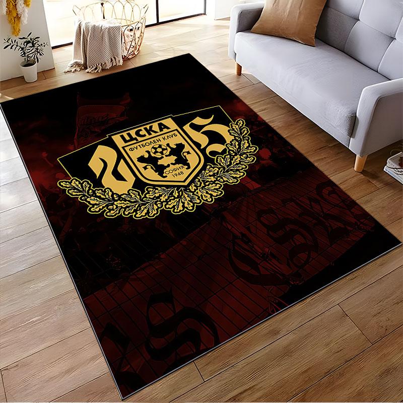 CSKA Sofia Emblem Carpet suitable as a non-slip mat for the living room or bedroom sofa