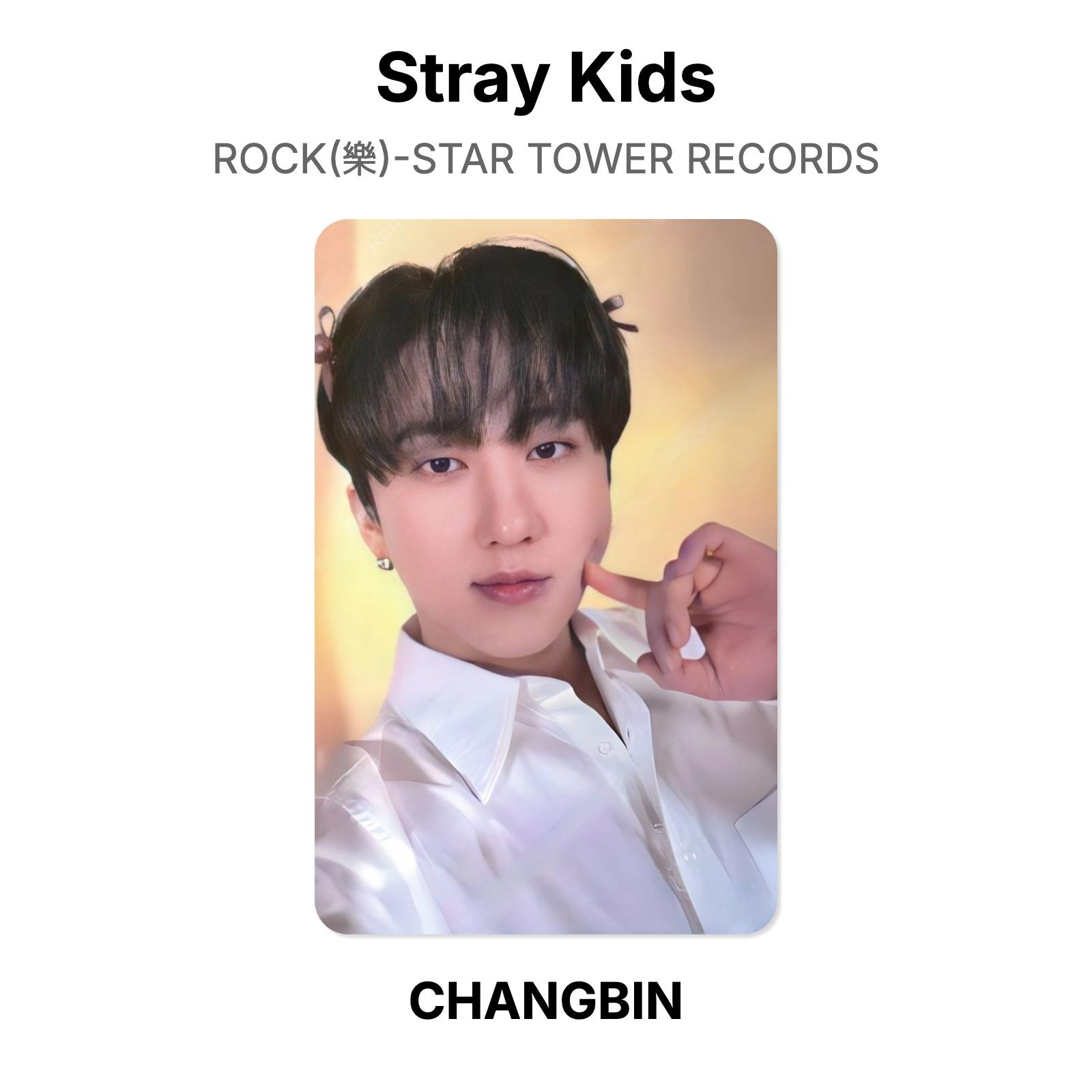 Stray Kids РОК()-Официальная фотокарточка STAR TOWER RECORDS CHANGBIN