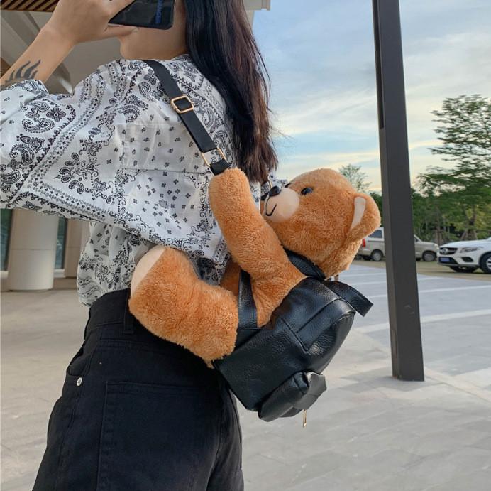 Bear Plush Backpack With Large Storage For School And Travel Special Characters Included