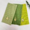 1/4PCS Scouring Pad Kitchen Cleaning Cloths Microfiber Dishcloths Avocado Towel  Household Kitchen