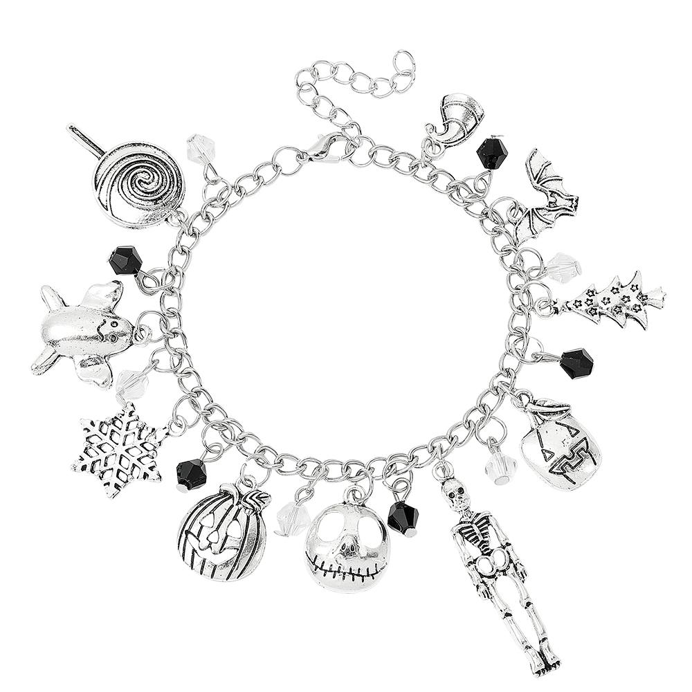 

The Nightmare Before Christmas Bracelets Women Jack Skellington Sally Oogie Boogie Jewelry Charms Trend Accessories for Kid Friendly Entertaining Fun