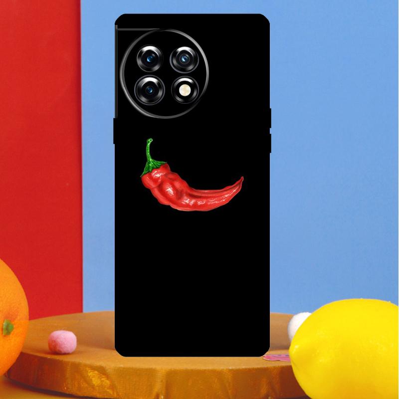 Red Chilli Pepper Pattern Cover For OnePlus 12 11 13 13R 12R 10 Pro 8T 10T OnePlus Nord 4 CE 2 3 Lite N10 N20 N30 Case