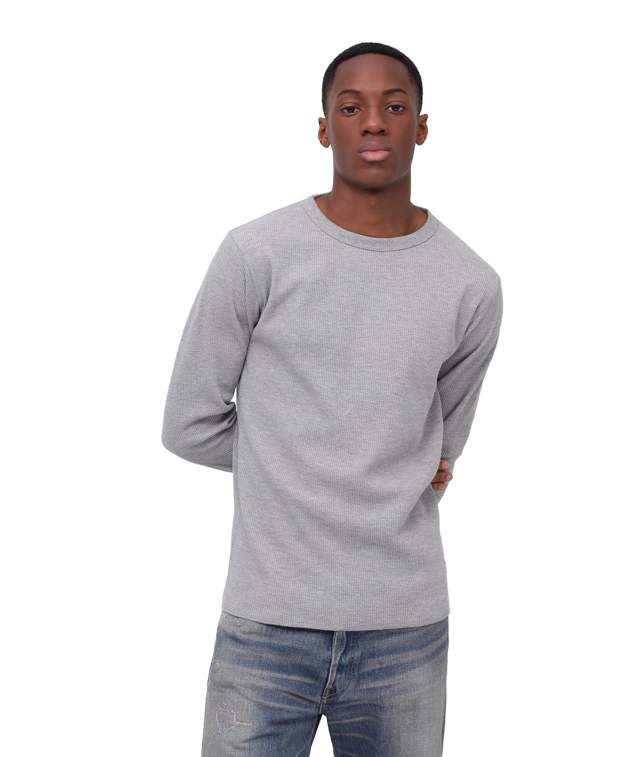 AVIREX DAILY L/S THERMAL CREW NECK T-SHIRT 783-3930006 2XL grey серый