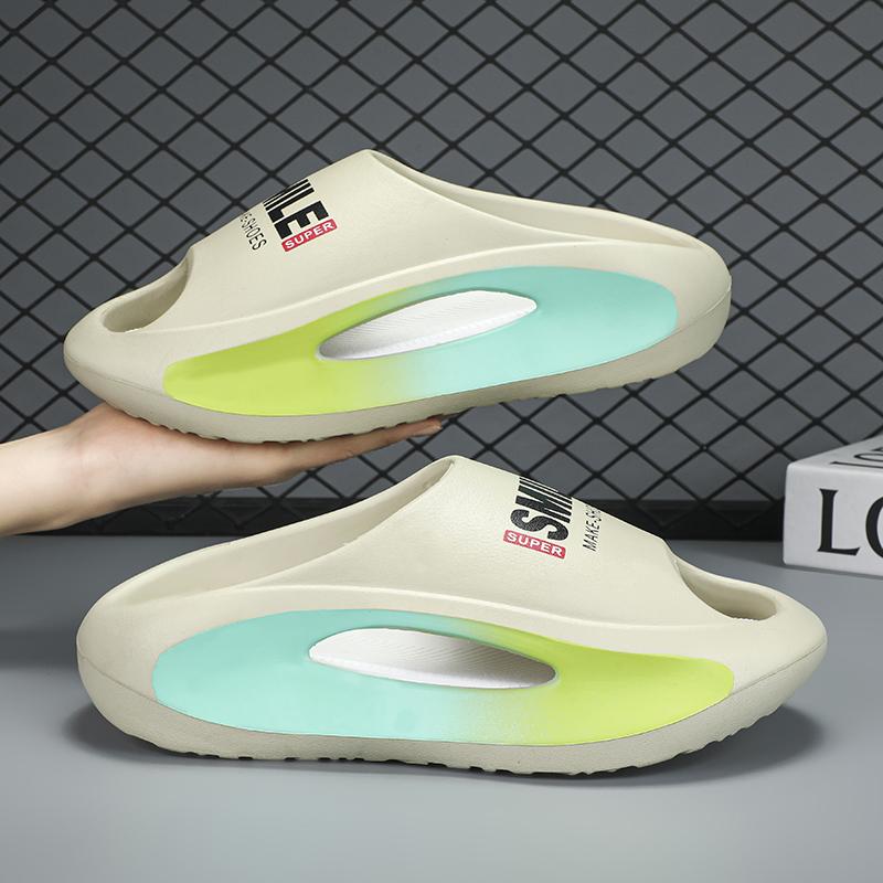 

Мужские тапочки Массажные сандалии Толстая подошва Унисекс Мягкие нескользящие домашние тапочки из ЭВА для женщин 2024 летние тапочки пляжная обувь 36-37