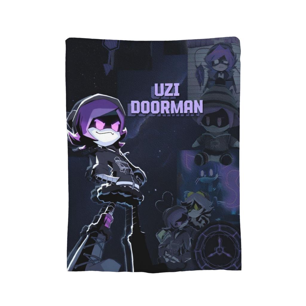 Murder Drones  Fleece Throw Blankets Uzi Doorman Aesthetic Blanket for Bed Bedroom Super Warm Bedroom Quilt,