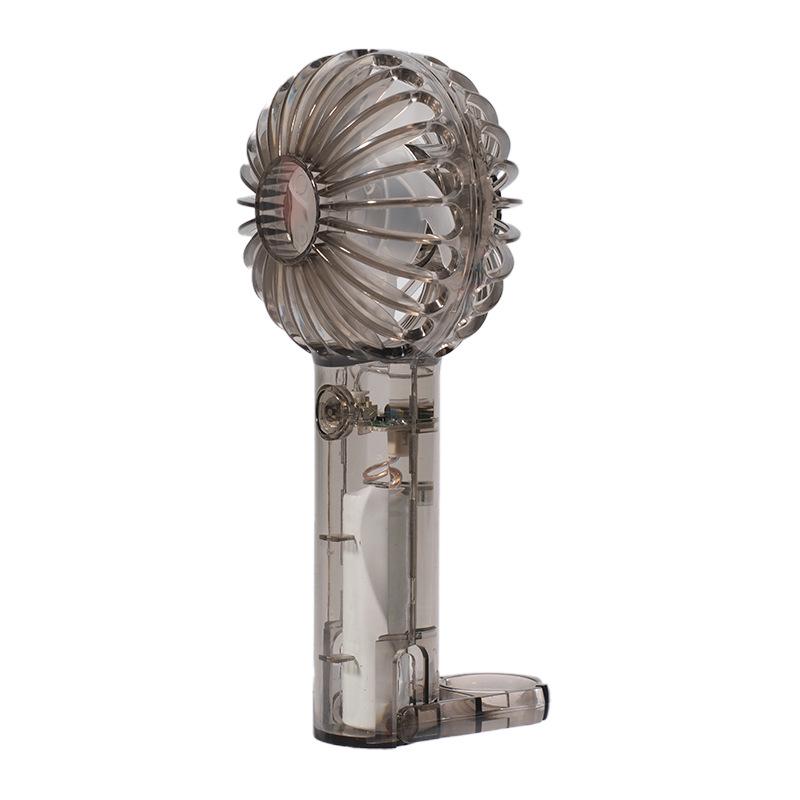 Cute Cartoon USB Rechargeable Silent Handheld Fan with Hook