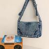 Casual Large-capacity Denim Bag Women High-quality Retro Washed Commuting Single-shoulder Underarm