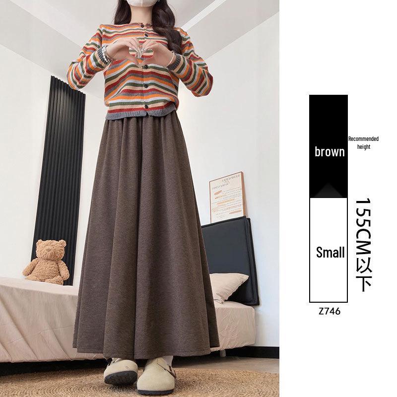 Yamamoto Women's High Waist A-Line Midi Culottes - Summer 2025 Ice Silk Casual Wide Leg Pants
