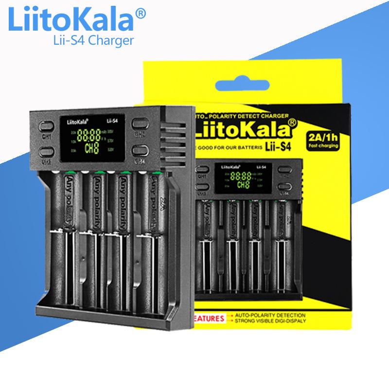 LiitoKala Lii-Series Lithium Battery Charger for 18650, 21700, 26650 (Models: S8, S6, S4, S2, S1)