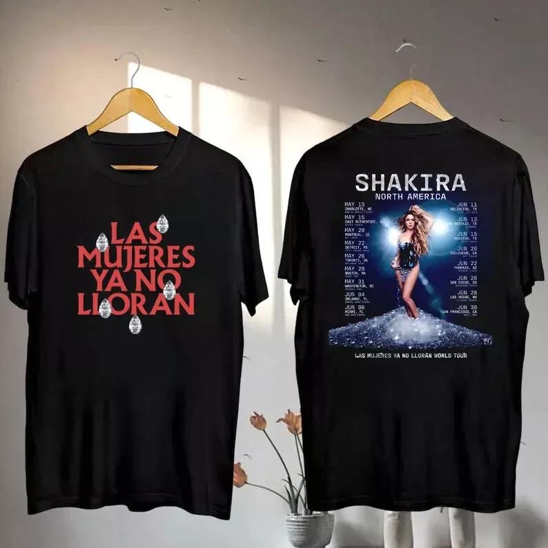2026 Shakira Las Mujeres Ya No Lloran Tour Футболка Футболка для фаната Shakira Shak XXXL