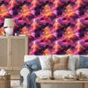 Watercolor Galaxy Purple and Plum Wallpaper for Living Room and Bedroom 50x1000