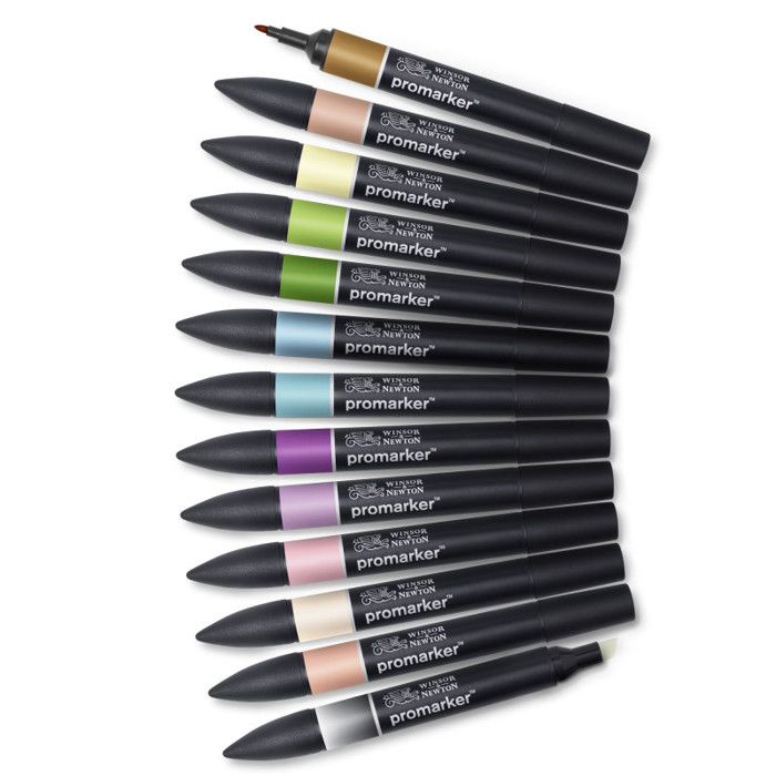 Feutres À Alcool - WINSOR & NEWTON - Manga Fantasy - 13 Pcs - Double Pointe - Mixte