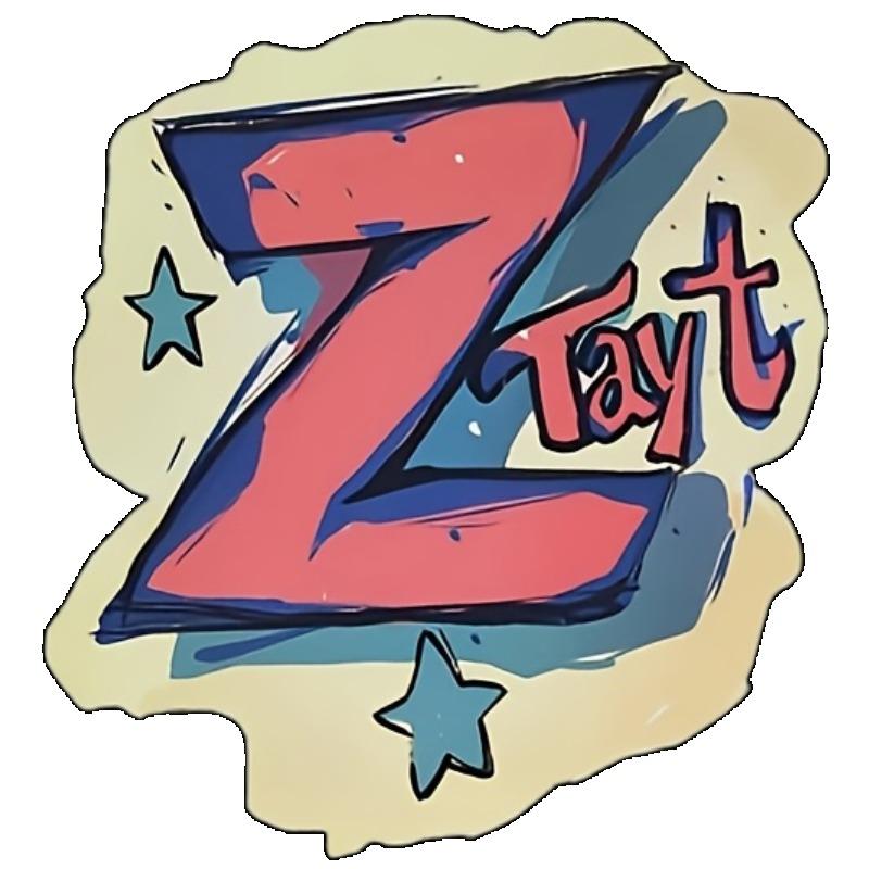 Oversized T Shirt Black Z Tayt Graphic Print Casual Streetwear Top For Women And Men