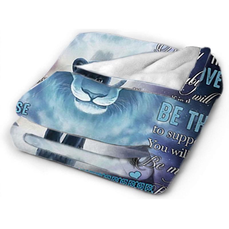 Printed Blanket Comfortable Soft Sofa Talk Blanket