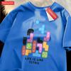 Block Black Cat Cute Little Catmale T-Shirt Graphic Cotton T-Shirts High-Quality Cool Tee Shirt Cute Oversized Short Sleeve