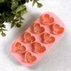 Ice Cube Mold Love Shape Silicone 8-Cavity Ice Cube Tray for Chocolates Jelly Puddings Cake Decorations Romantic Ice Cube Maker