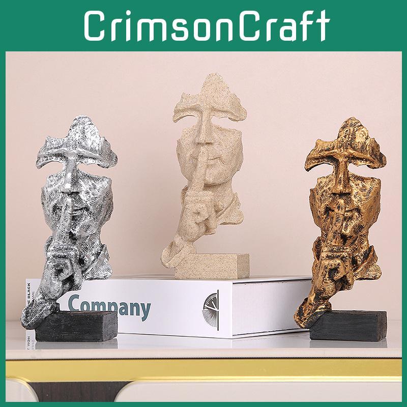 Abstract Mask Figurine Resin Sculpture For Living Room Office Gift Decoration