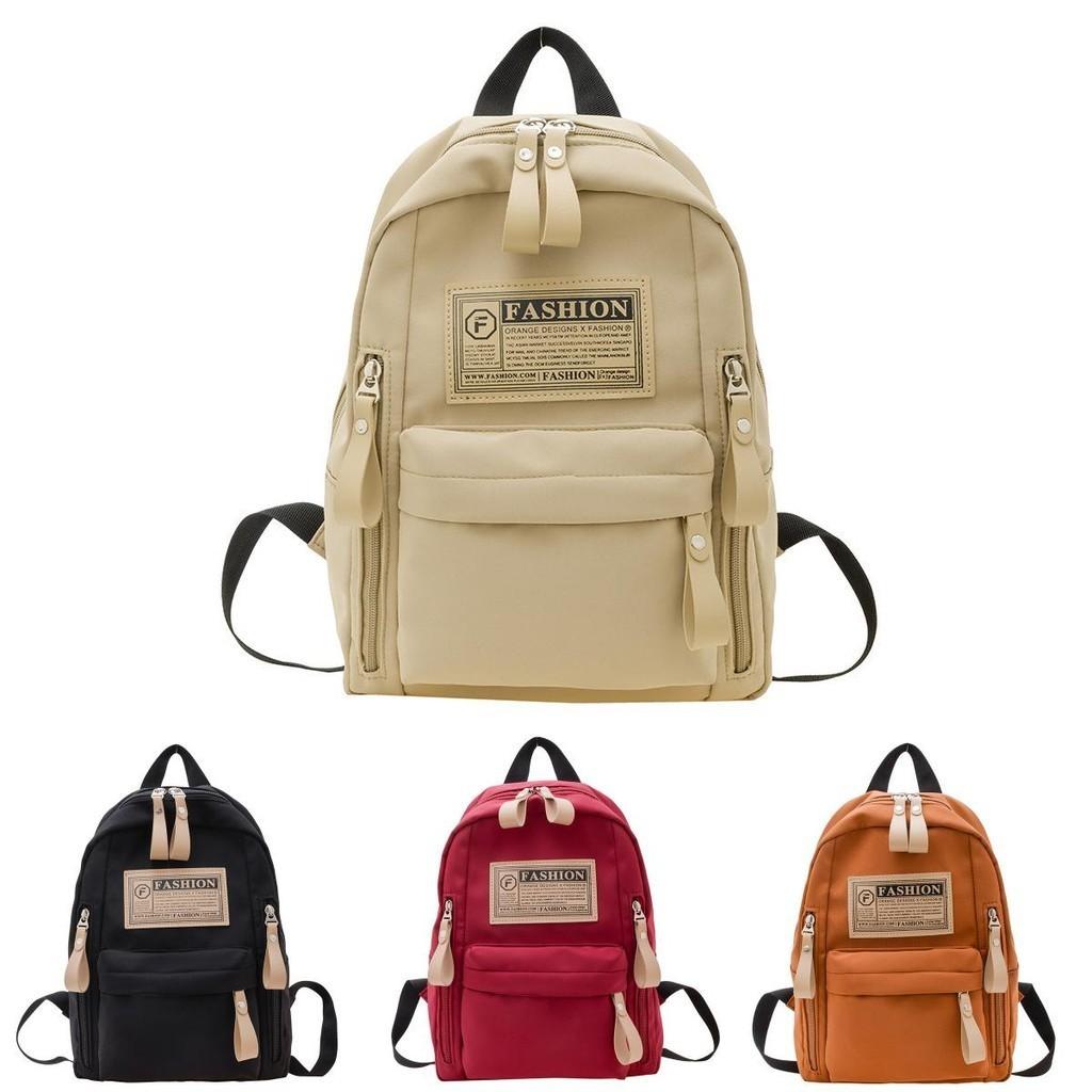 New Kids Backpack Unisex Elementary Students Simple Nylon Lightweight Design