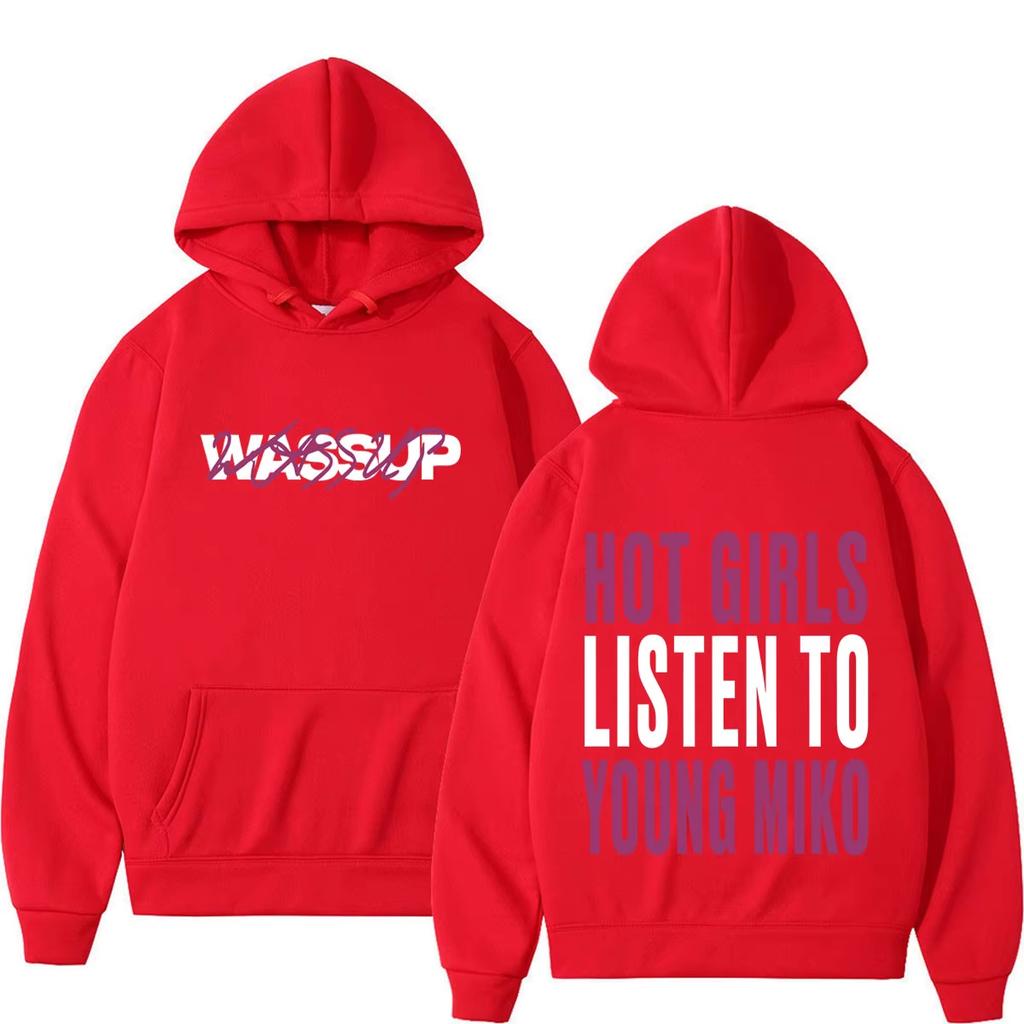 Rapper Young Miko Tour 2026 Print Hoodie Men Women Fashion Pullover Winter Long-sleeved Casual Loose Soft Cotton Sweatshirt